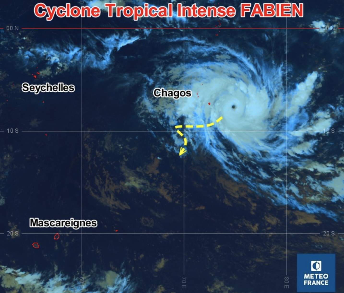 ​Fabien, un cyclone intense tardif