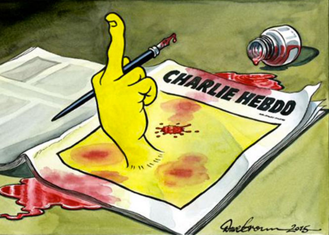 Attentat à Charlie Hebdo : Des dessins pour protester contre l'horreur