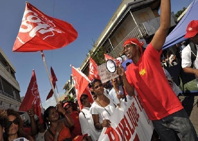 Manifestation des syndicats le 1er mai, fête des travailleurs