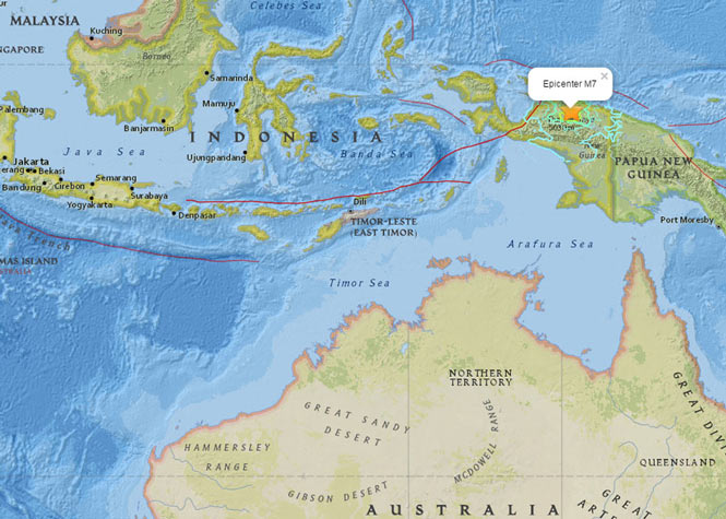 Indonésie : Séisme de magnitude 7, pas d'alerte au tsunami déclenchée