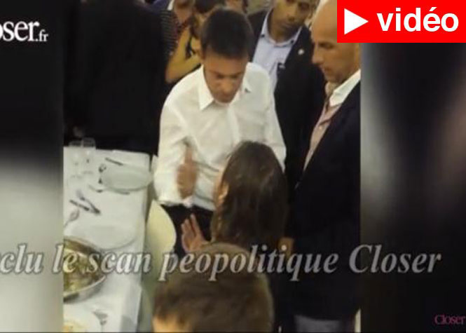 Vidéo : Manuel Valls donne deux légères claques à un jeune militant socialiste frondeur