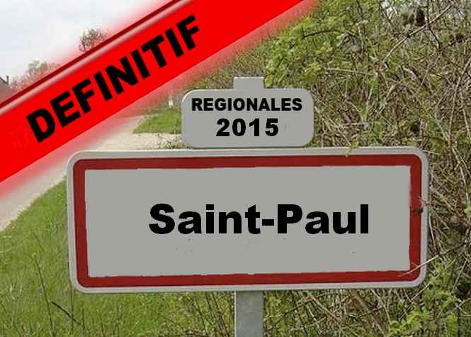 Résultat définitif Saint-Paul