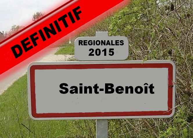Résultat définitif Saint-Benoît