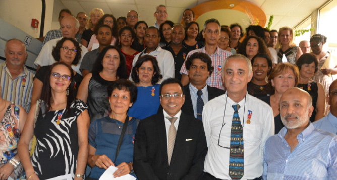 CCI Réunion: Remise de médailles du travail à 84 salariés par le Président Patel