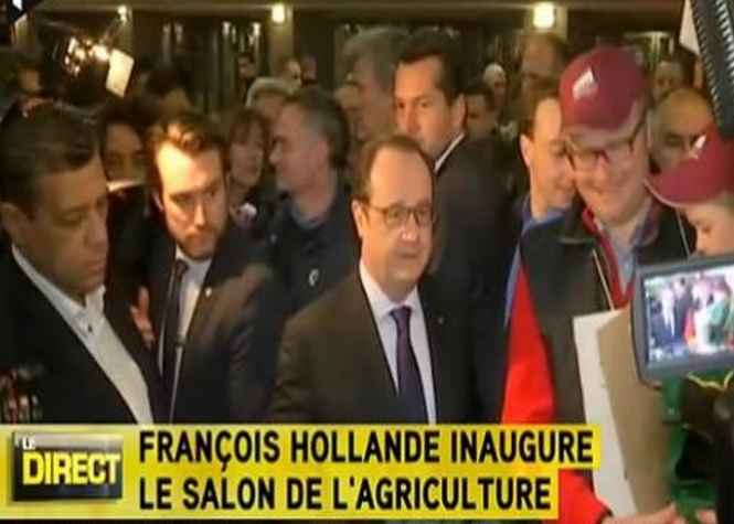 François Hollande accueilli par des "Hollande démission" au Salon de l’agriculture