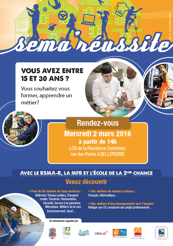 Sema'Réussite 2016 ce mercredi à Bellepierre: Venez découvrir plus de 50 métiers de tous secteurs