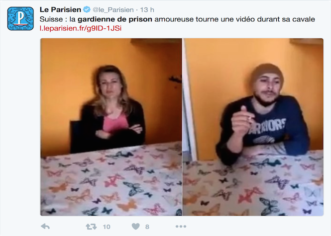 Suisse: La gardienne de prison et le détenu en cavale s'expliquent dans des vidéos