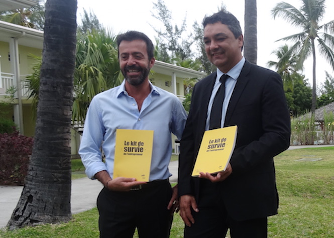 Yann de Prince (président du Medef Réunion) et Bernard Fontaine, président de la CRCC