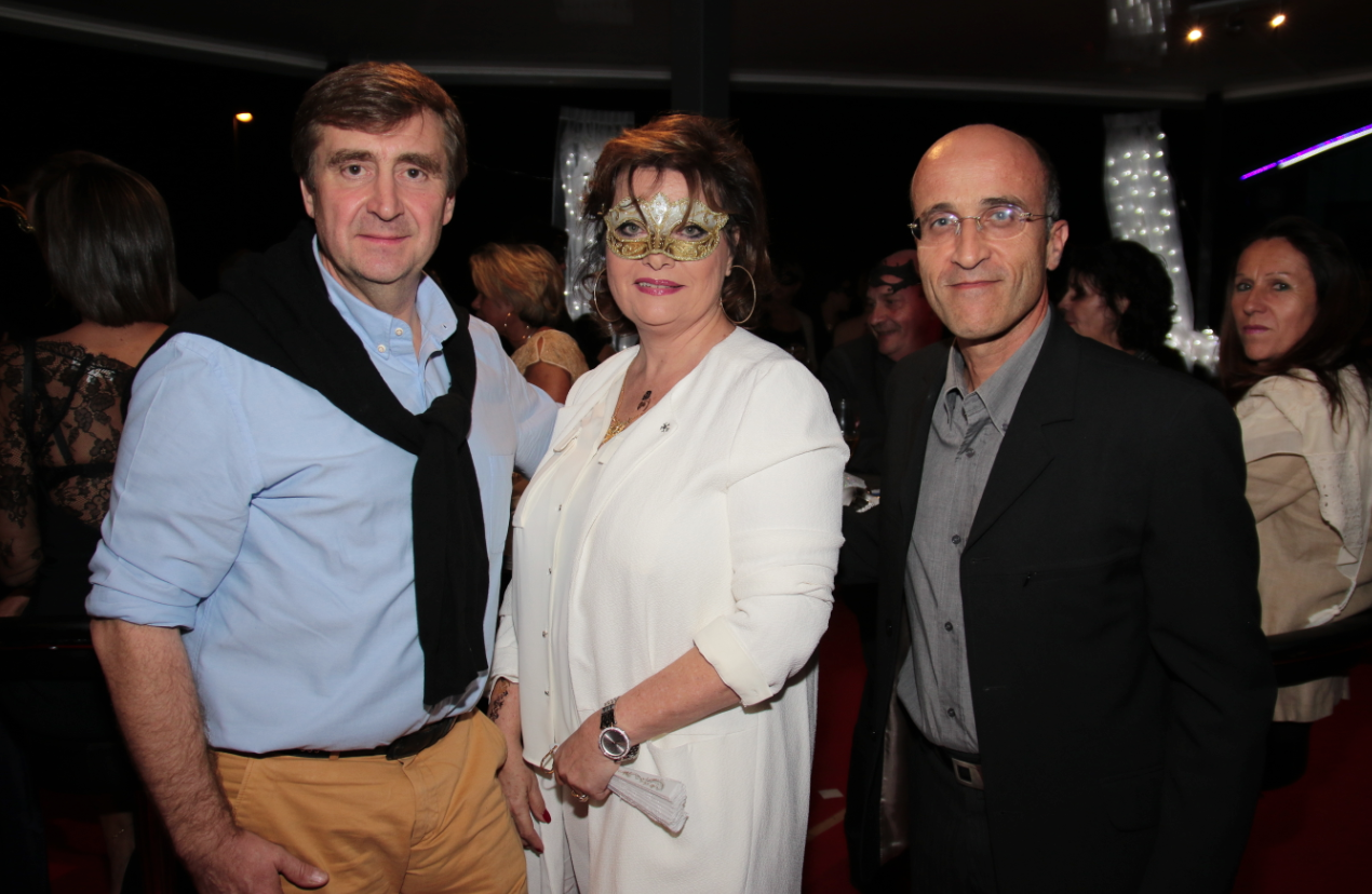 Jean-Marc de Courson directeur général de BNP Paribas Reunion, Jeanne Loyher et Didier Mastorakis