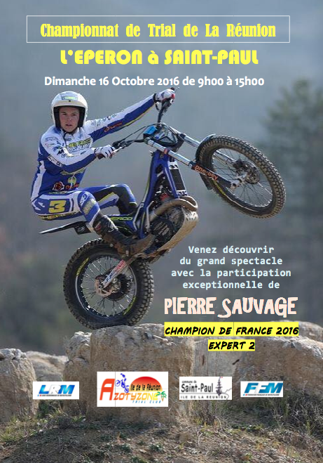 5ème manche de compétition de moto trial ce week-end à L'Éperon