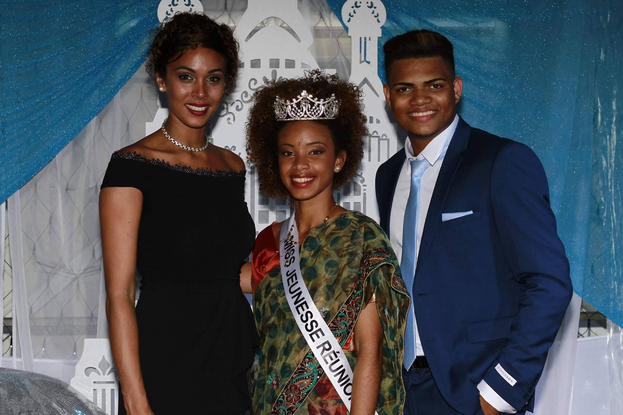 Florence Arginthe Miss Réunion 2010, Lucynda Payet Miss Jeunesse Réunion Sud 2016 et Dylan Caro l'organisateur