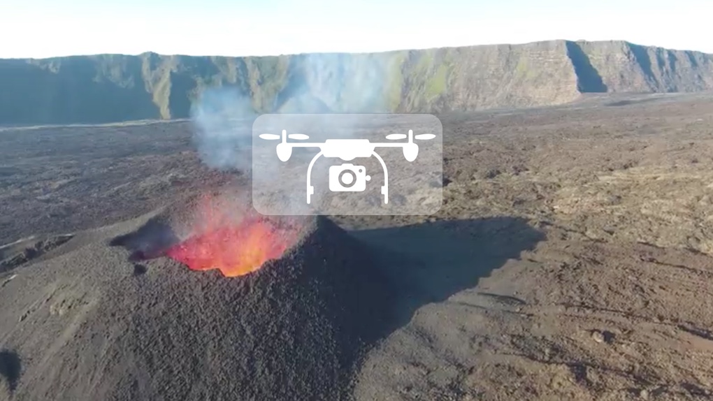 [Drone] Des images sublimes du volcan depuis les airs