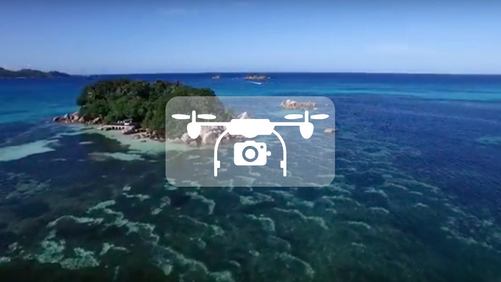 Destination les Seychelles avec Drone Models 974