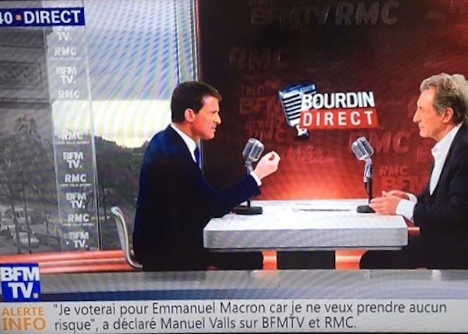 Manuel Valls annonce son soutien à Emmanuel Macron
