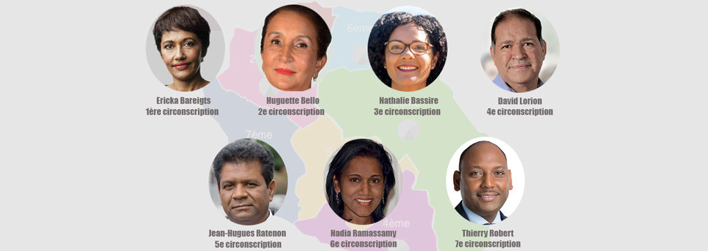 Législatives : Les 7 députés élus à La Réunion