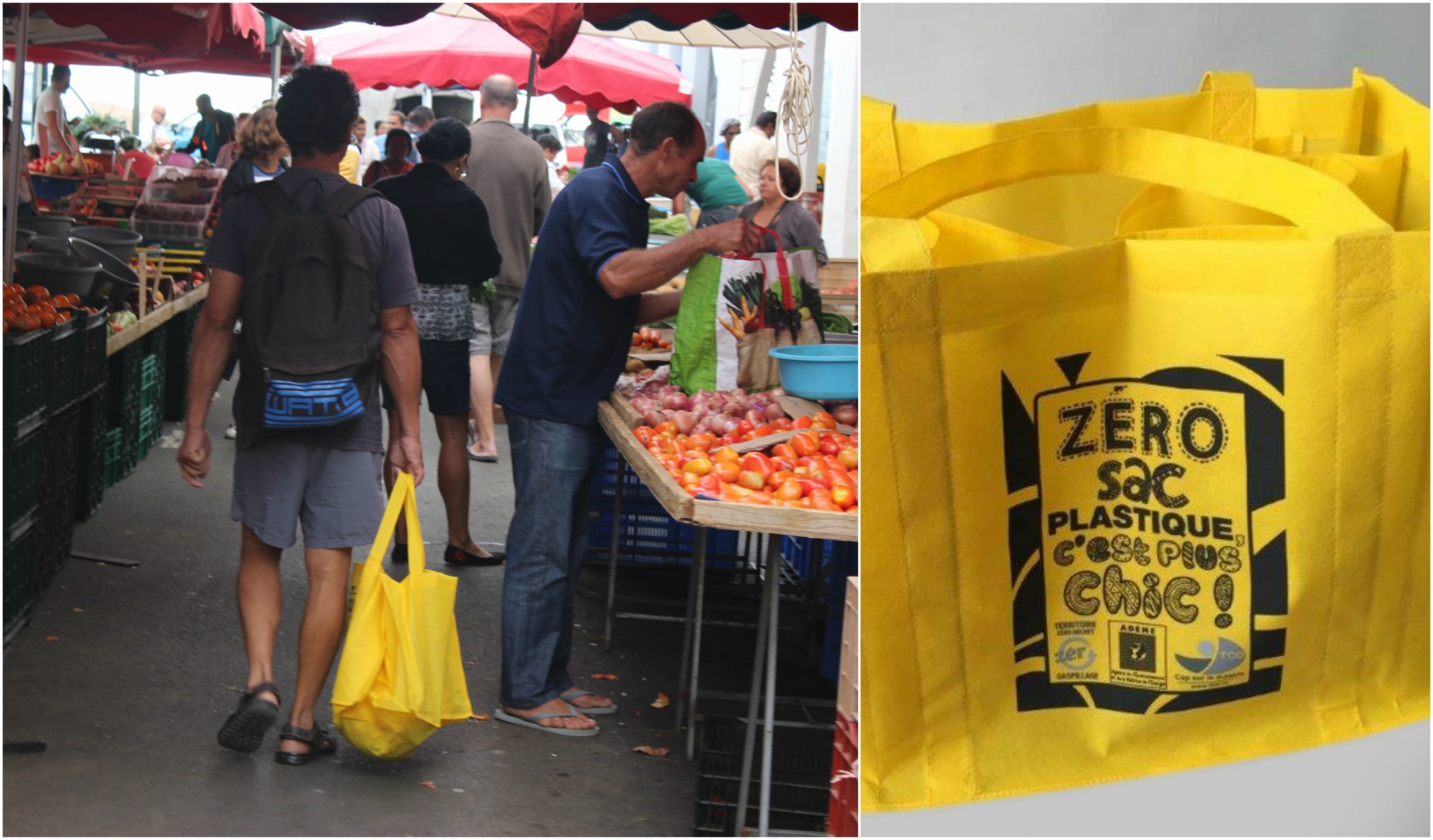 Encore plus d’adeptes du "zéro sac plastique" sur les marchés forains de l’Ouest !