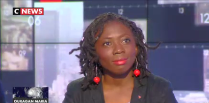Danièle Obono lors de son interview sur CNews