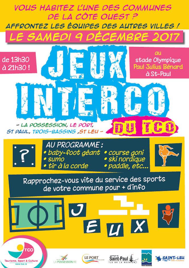 La 1ère édition des Jeux Interco du TCO se dérouleront le 9 décembre