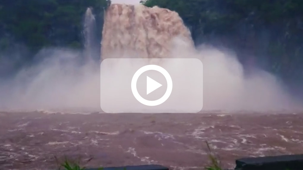 [Vidéo] Ste-Suzanne : La cascade Niagara en furie