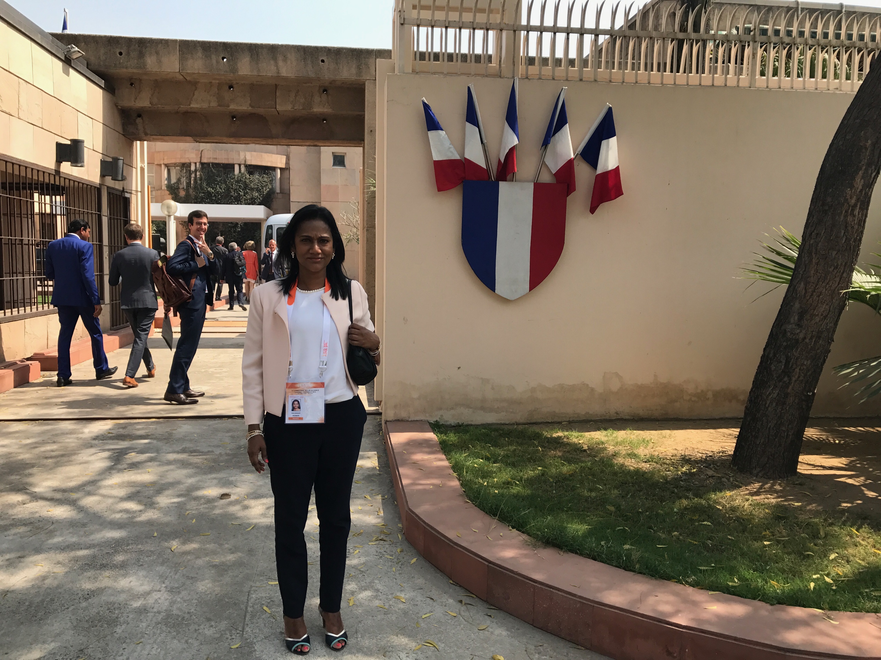 En Inde, Nadia Ramassamy assiste à l'International Solar Alliance