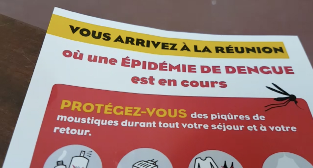 Épidémie de dengue: Les touristes prévenus dès l'aéroport