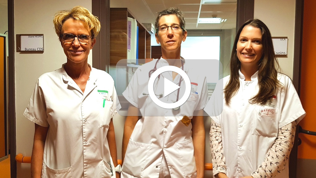 Une partie de l'équipe de la sleeve ambulatoire: (de gauche à droite) Diane Hespel, cadre de santé, Sandrine Lopez, anesthésie et Xavièra Coueffé, chirurgie viscérale