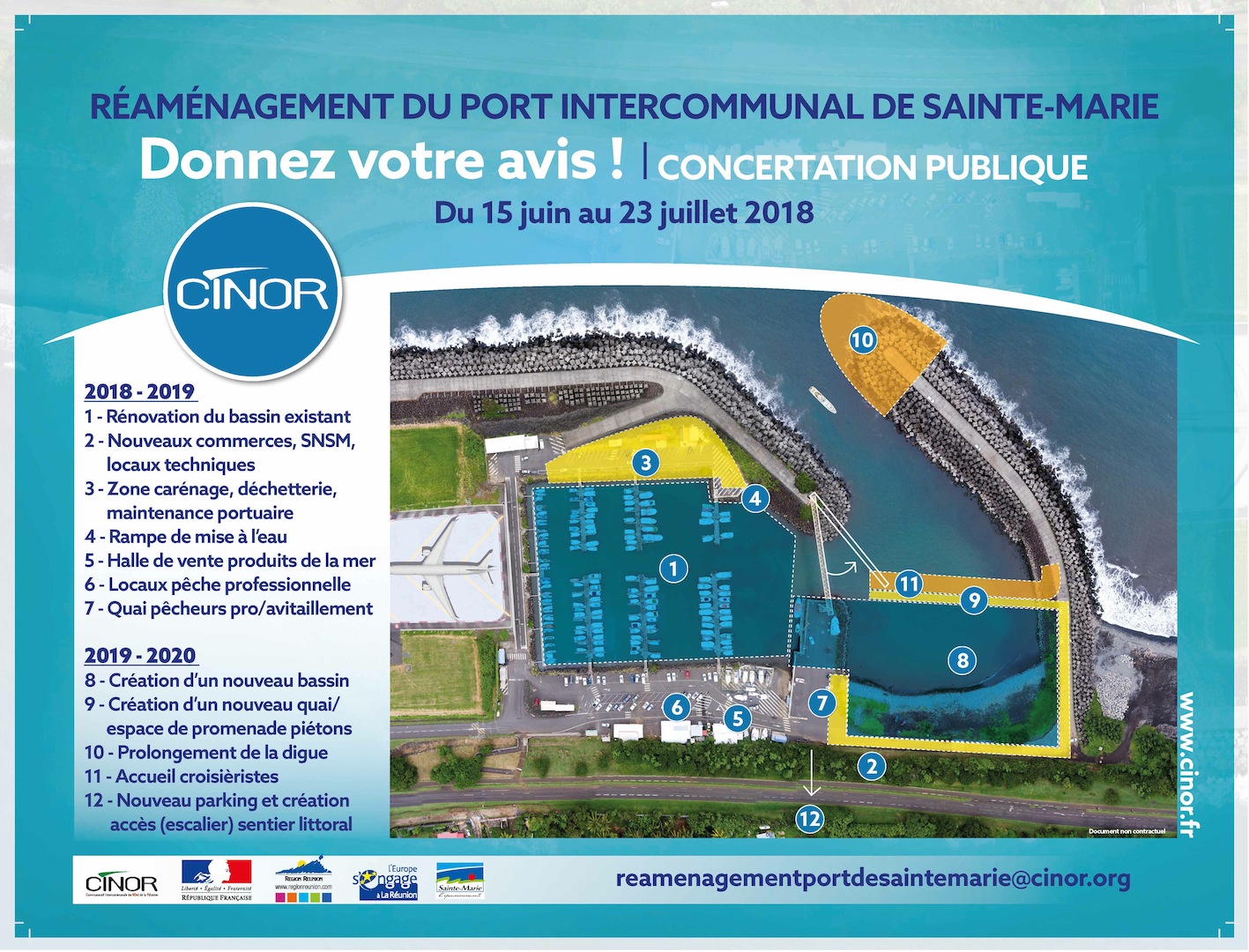 Réunion à La Mare : Venez découvrir le (nouveau) projet du Port de Sainte-Marie !