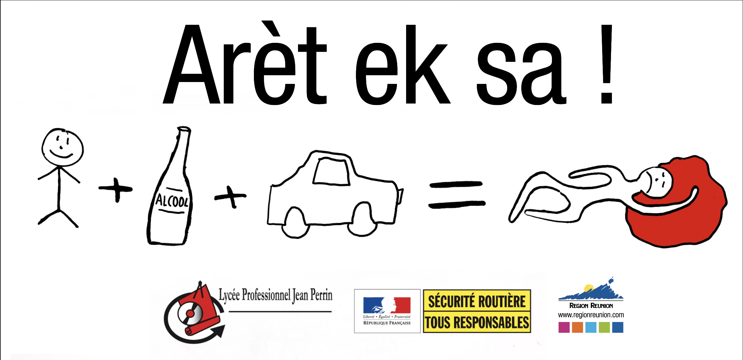 "Aret ek sa", la nouvelle campagne de sensibilisation sur les dangers de l'alcool au volant