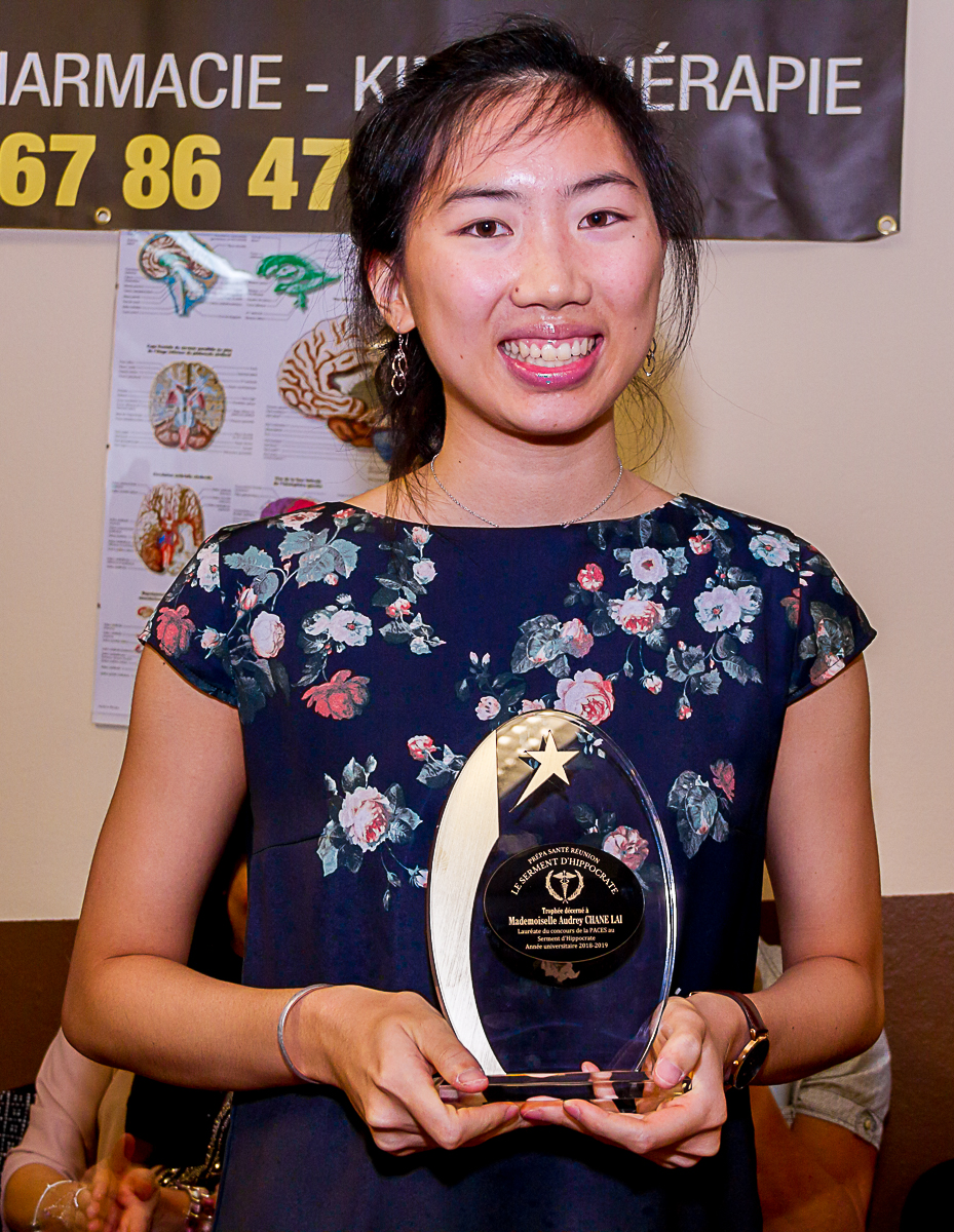 Audrey CHANE-LAI -  Lauréate du concours de la PACES au Serment d'Hippocrate