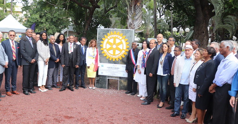 Une stèle du Rotary inaugurée à Saint-Paul
