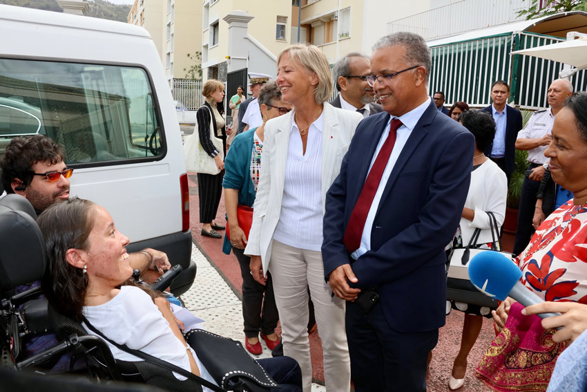 Visite au Département et à la MDPH de Sophie CLUZEL Secrétaire d’Etat chargée des personnes handicapées