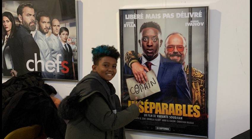 Soan, le gagant de ''The voice of france'' dans le studio cinéma parisien, photo le page facebook Soan officiel