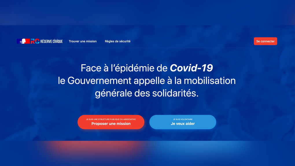 Covid-19: Lancement de la plateforme  jeveuxaider.gouv.fr