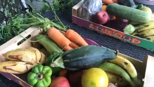 Un exemple de colis de fruits et légumes pour les personnes âgées