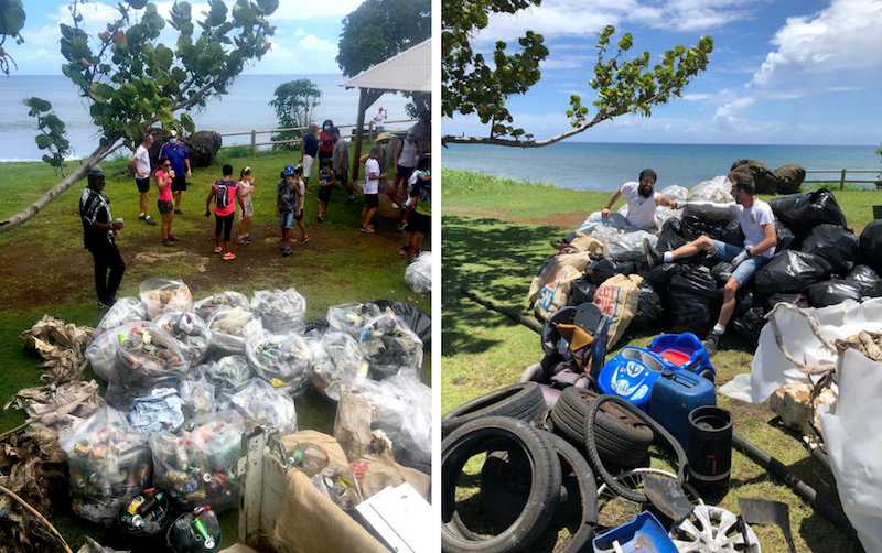1,7 tonne de déchets ramassés par des bénévoles sur le littoral de Sainte-Marie