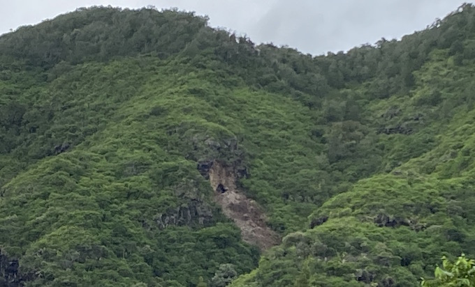 Un glissement de terrain s'est produit sur la falaise de la Montagne