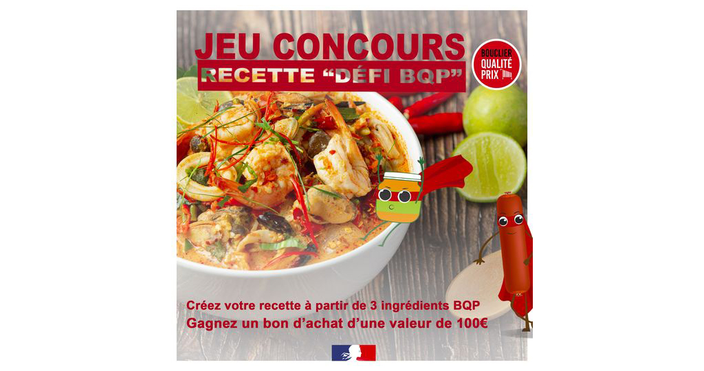 Bouclier Qualité Prix : 100 euros offerts par la préfecture dans un concours culinaire