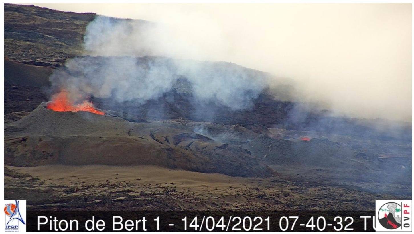 Crédit Photo FB Observatoire Volcanique du Piton de la Fournaise