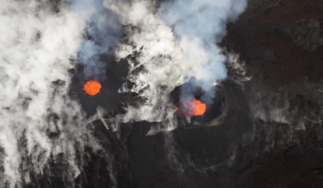 Photo : Facebook - Observatoire Volcanologique du Piton de la Fournaise