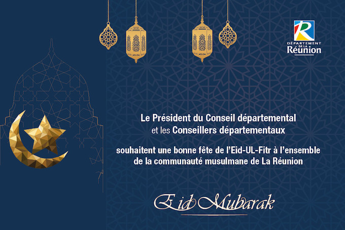 Le Département souhaite l’Eid Mubarak à la communauté musulmane de l’île