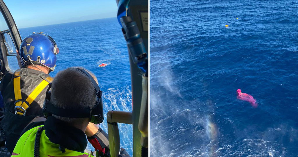 Un parachutiste perd connaissance et tombe dans l'océan