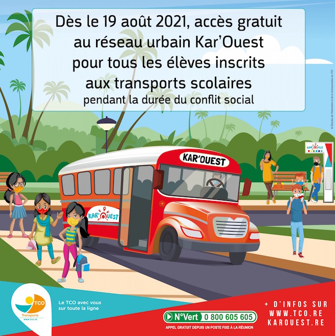 Dès jeudi, les élèves pourront utiliser gratuitement les bus urbains du réseau kar’ouest
