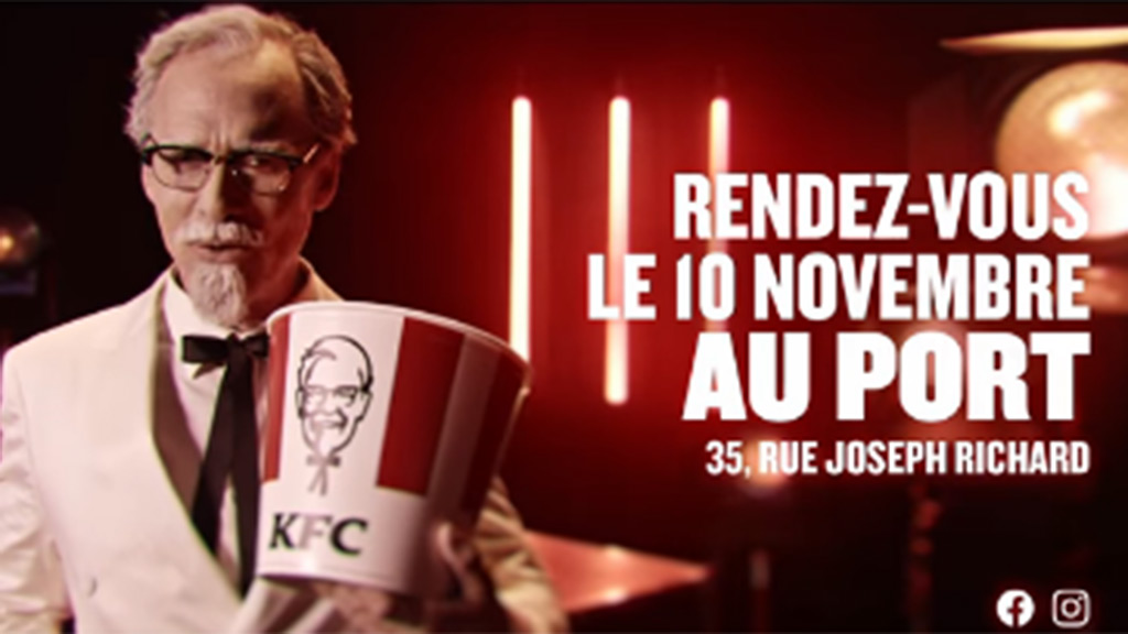 Retour du KFC à La Réunion le 10 novembre