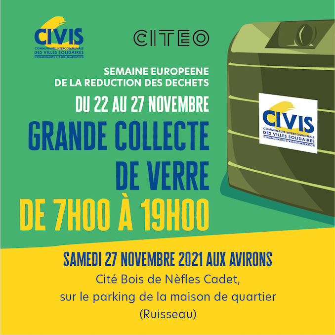 Collecte de verre de la CIVIS : Dernier jour de concours avec Les Avirons