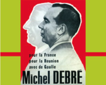 Capture d'écran d'une partie de la couverture du livre de Gilles Gauvin "Michel Debré et l'ile de La Réunion"