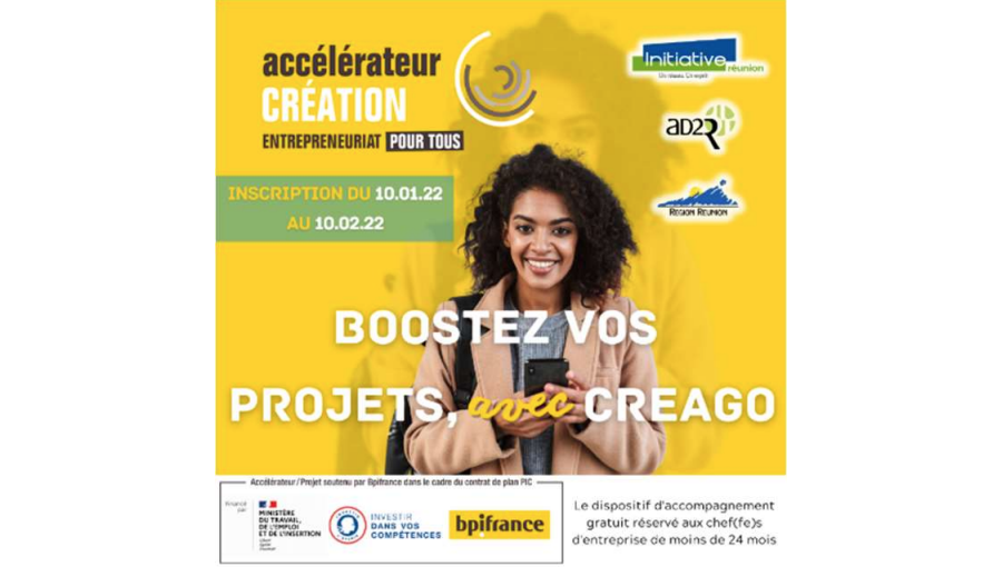 Appel à candidature CREAGO, le nouveau programme d’accompagnement pour les entrepreneurs réunionnais