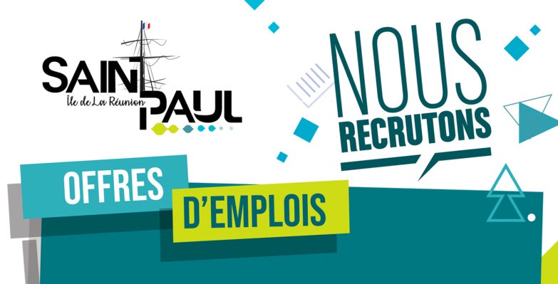 Consultez les offres d’emploi de la Ville de Saint-Paul !