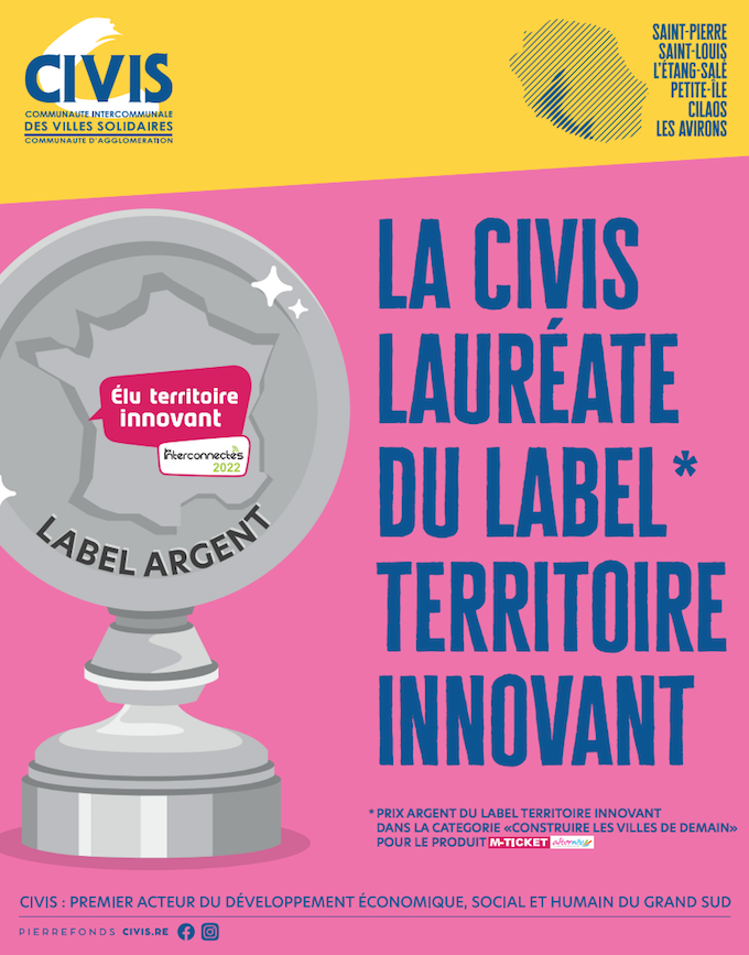 La CIVIS décroche le prix Argent du Label Territoire Innovant pour son produit M-Ticket