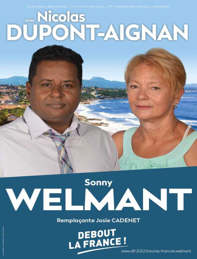 Sonny Welmant candidat dans la 1ère circonscription