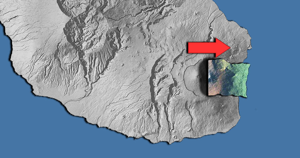 Piton de La Fournaise : Le flanc Est du volcan glisse vers la mer